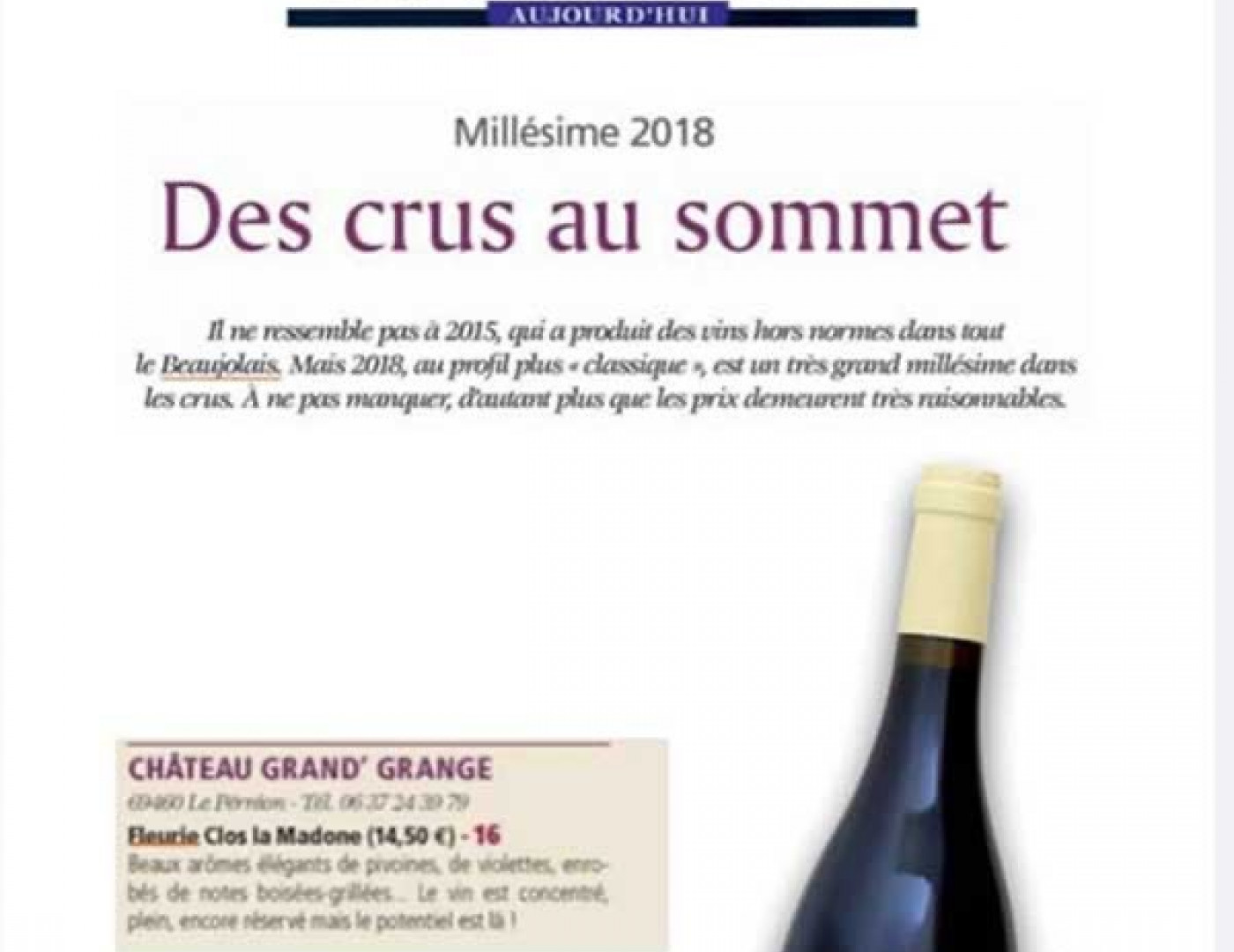 Notre Fleurie mis en avant